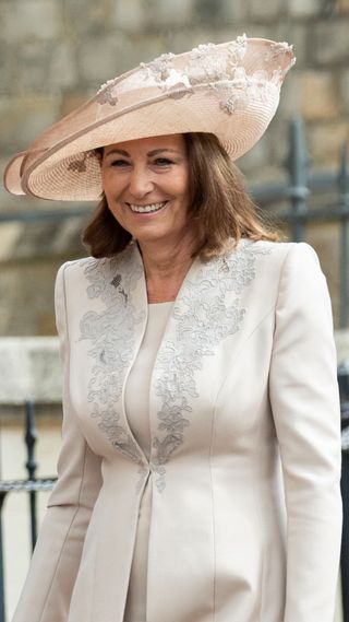Carole Middleton attends the wedding of Lady Gabriella Windsor and Mr Thomas Kingston