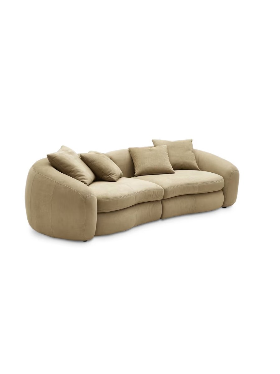 Castlery, Fable Leather 3 Seater Sofa