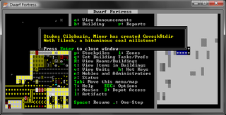 A legendary artifact, courtesy of the Dwarf Fortress wiki.