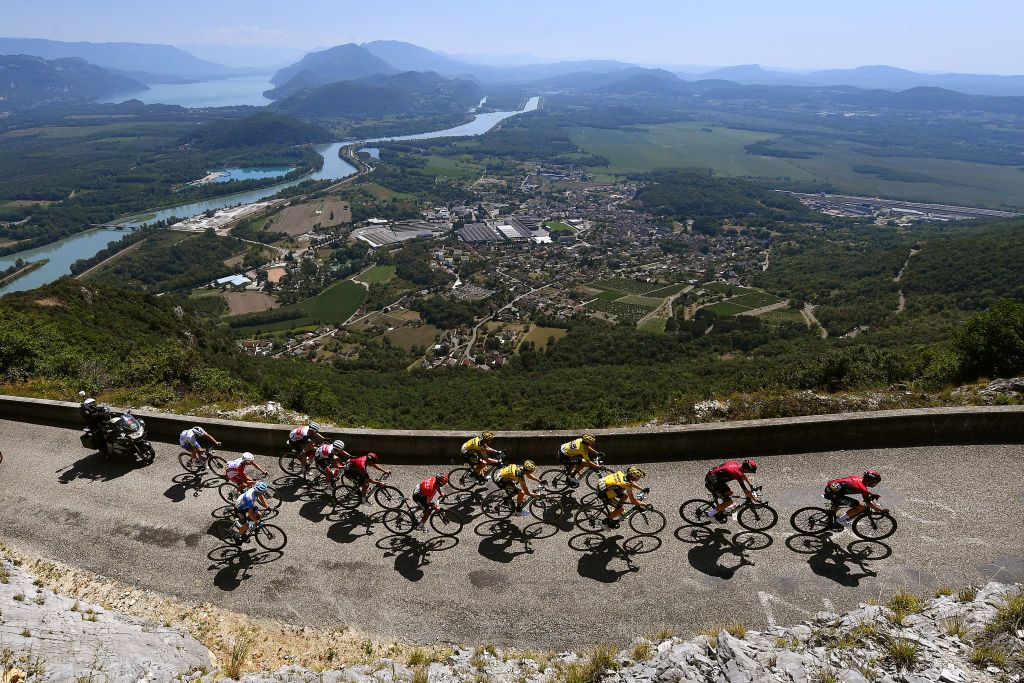 The Ineos and Jumbo teams do battle