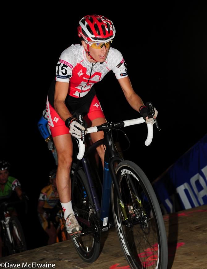 Lea Davison (Specialized) showing off her mountain biking World Cup form