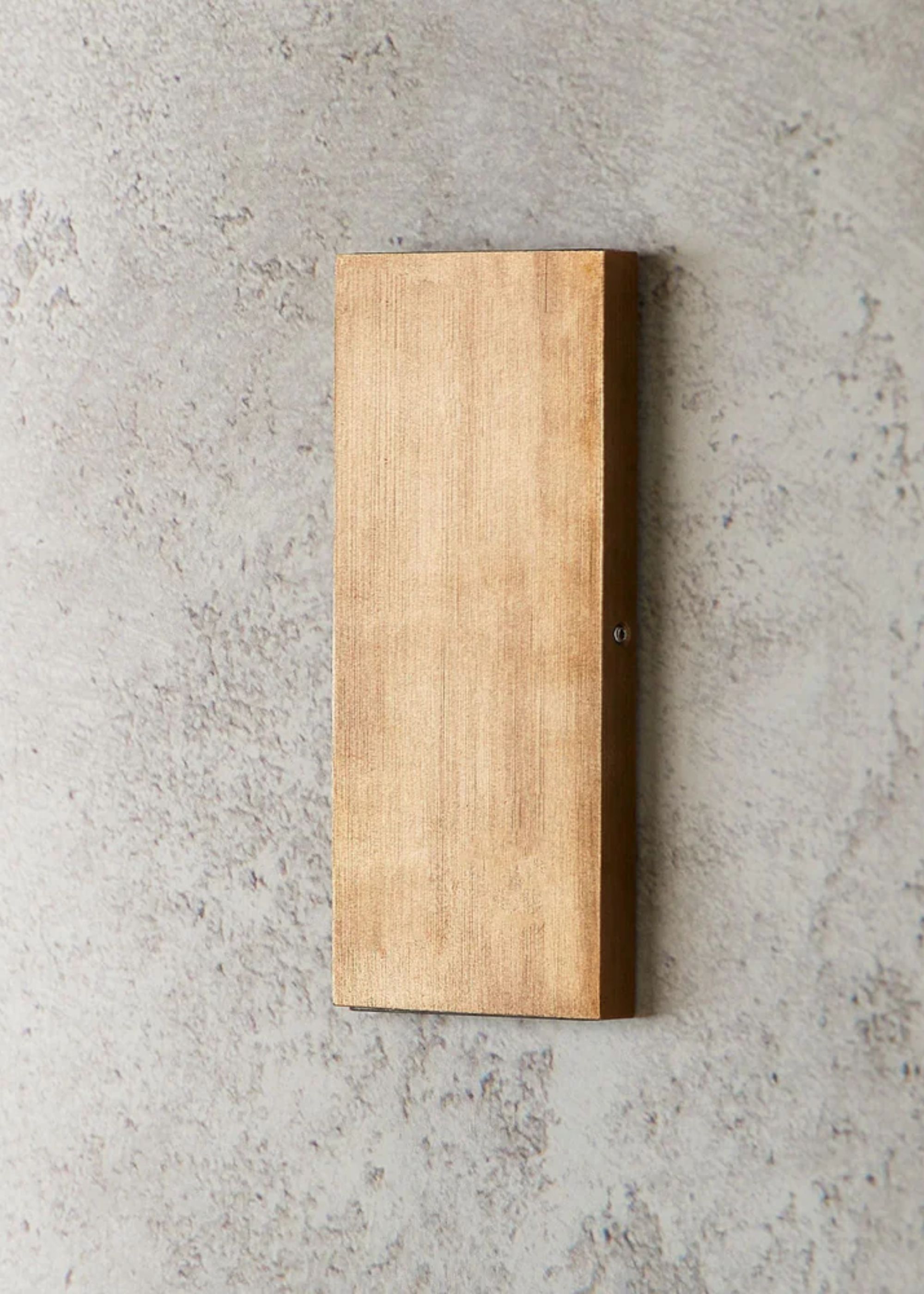 Pooky Lighting, Slim Up and Down Light in Aged Brass