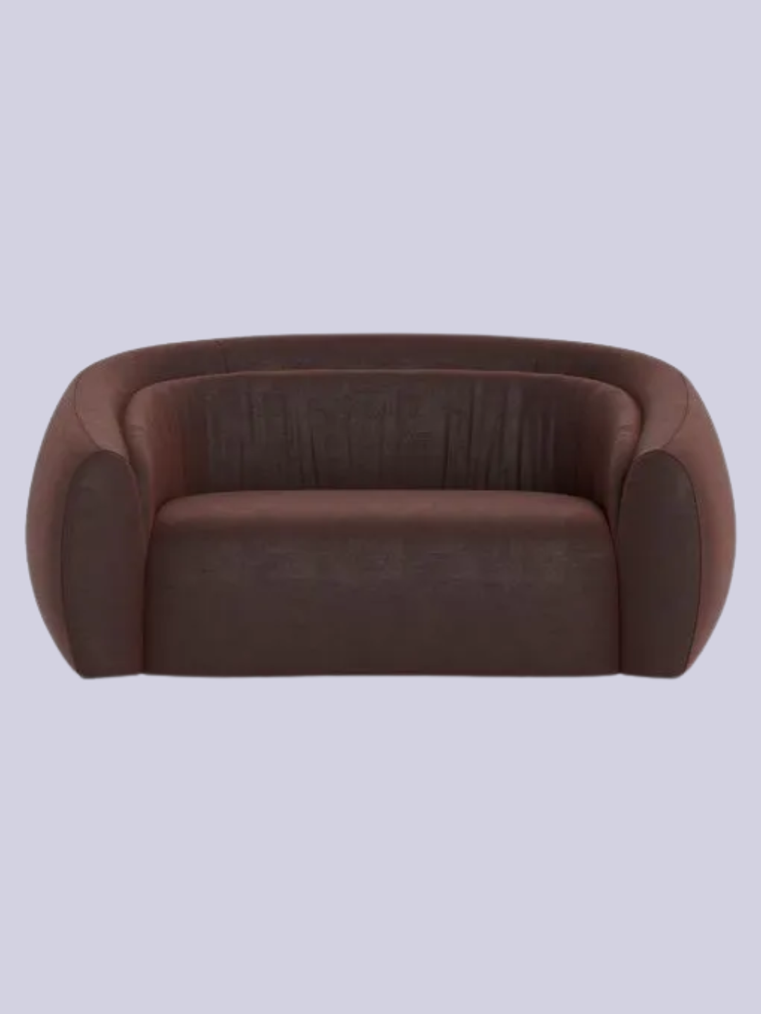 A brown two-seater sofa from Heal's