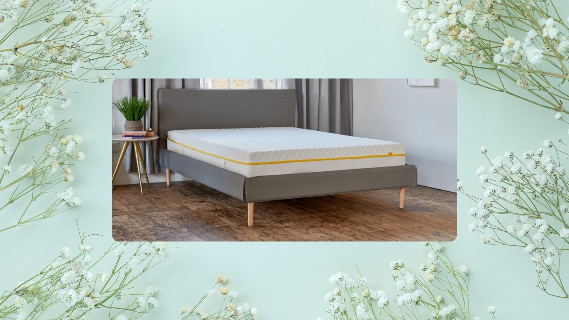 Eve Sleep the Premium Foam Mattress on a blue background