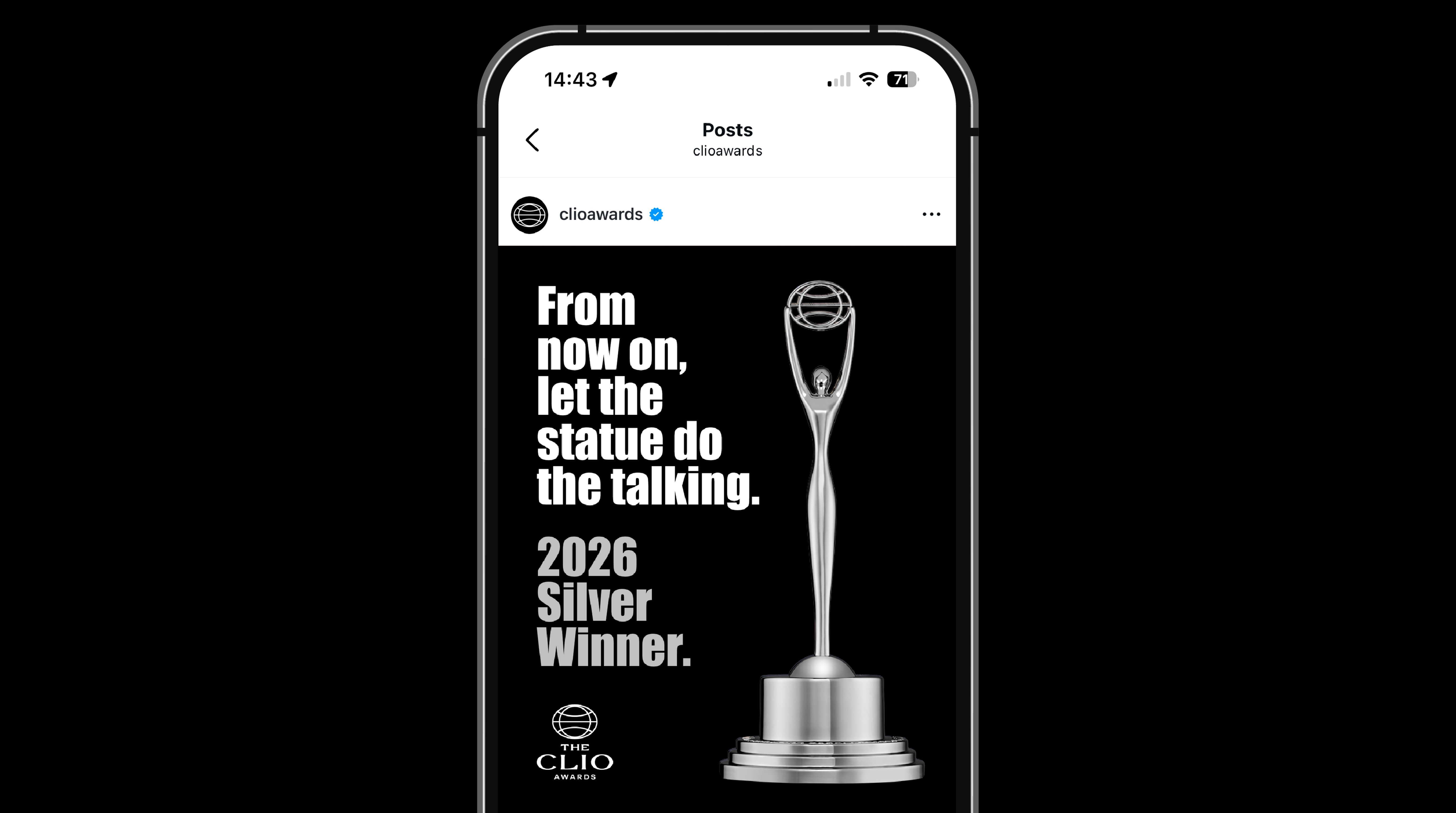 Clios branding campaign with the tagline "they'll never get it. Until you get it.