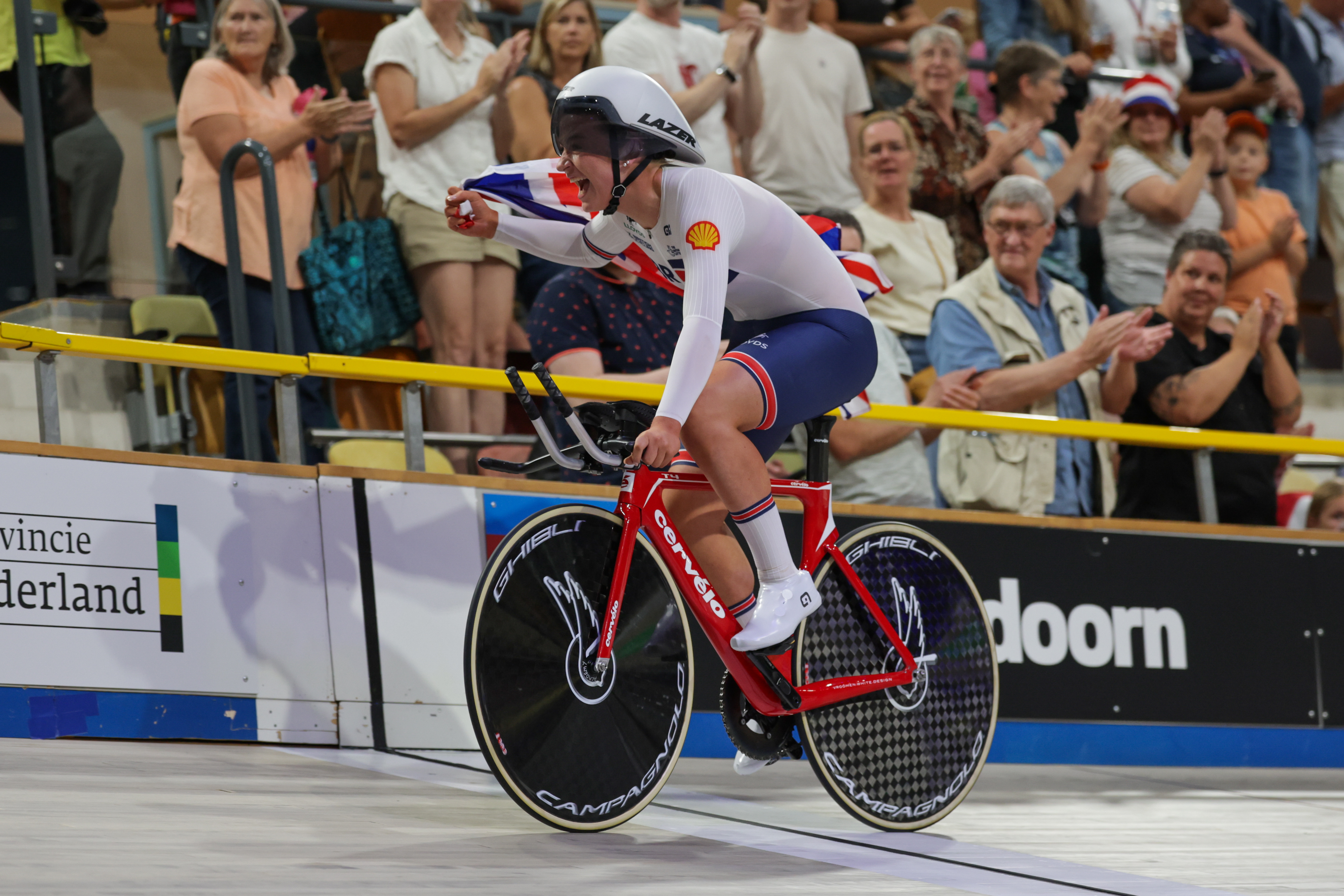 Erin Boothman competing for GB