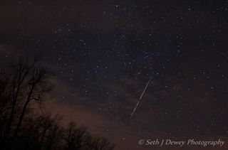 Geminid Meteor Over New Hampshire
