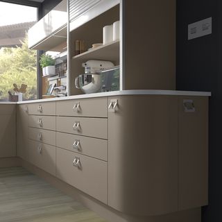 curved kitchen units