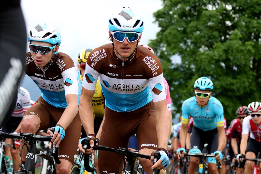 AG2R's Aurelien Paret-Peintre and Mathias Frank
