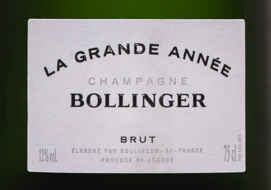 Bollinger Grande-Ann&eacute;e 2007 Launch