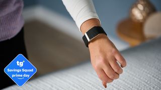 Our sleep tech tester testing the Whoop MG