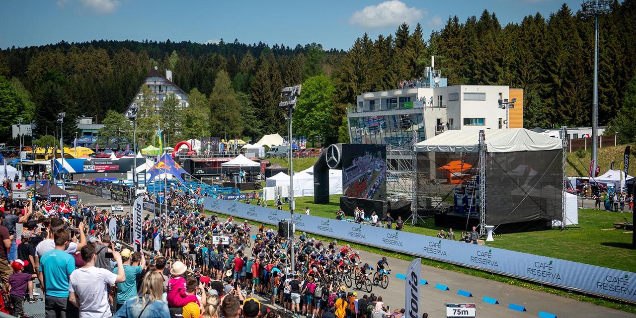 Images from the 2022 UCI MTB World Cup in Nove Mesto XCO race