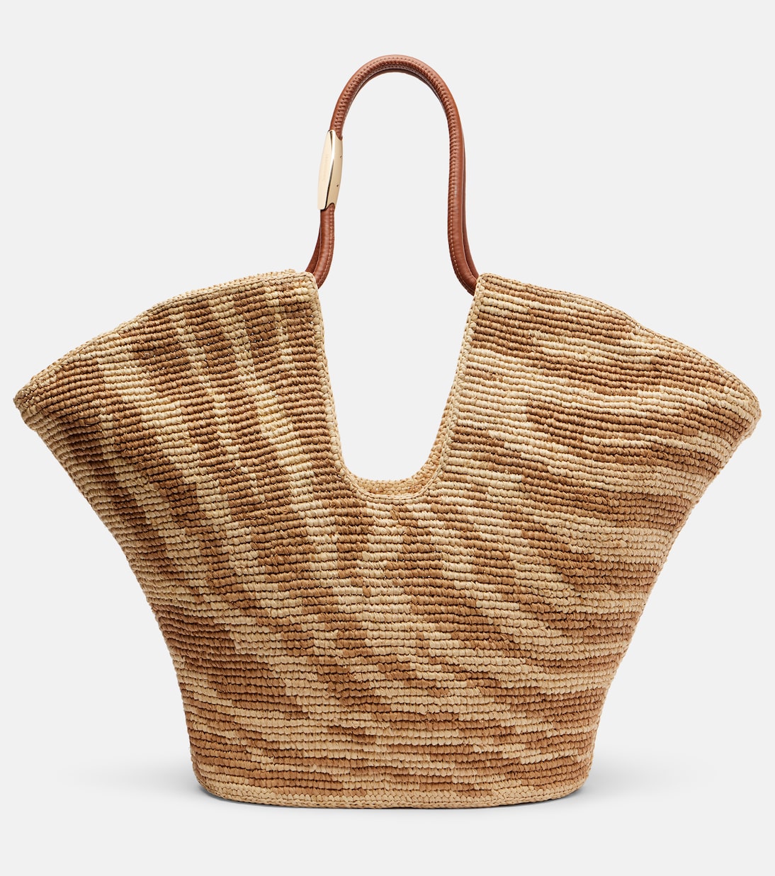 Goldentime Large Raffia Tote Bag
