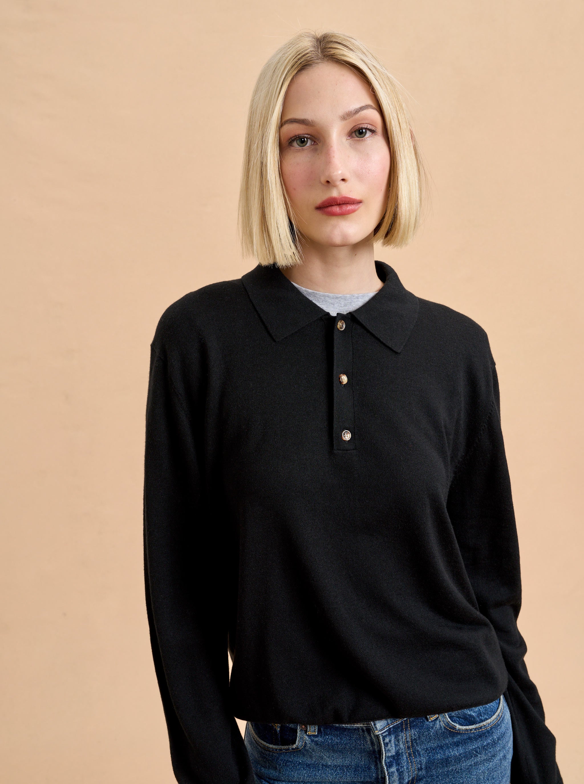 Ben Polo Sweater Xxs in Black