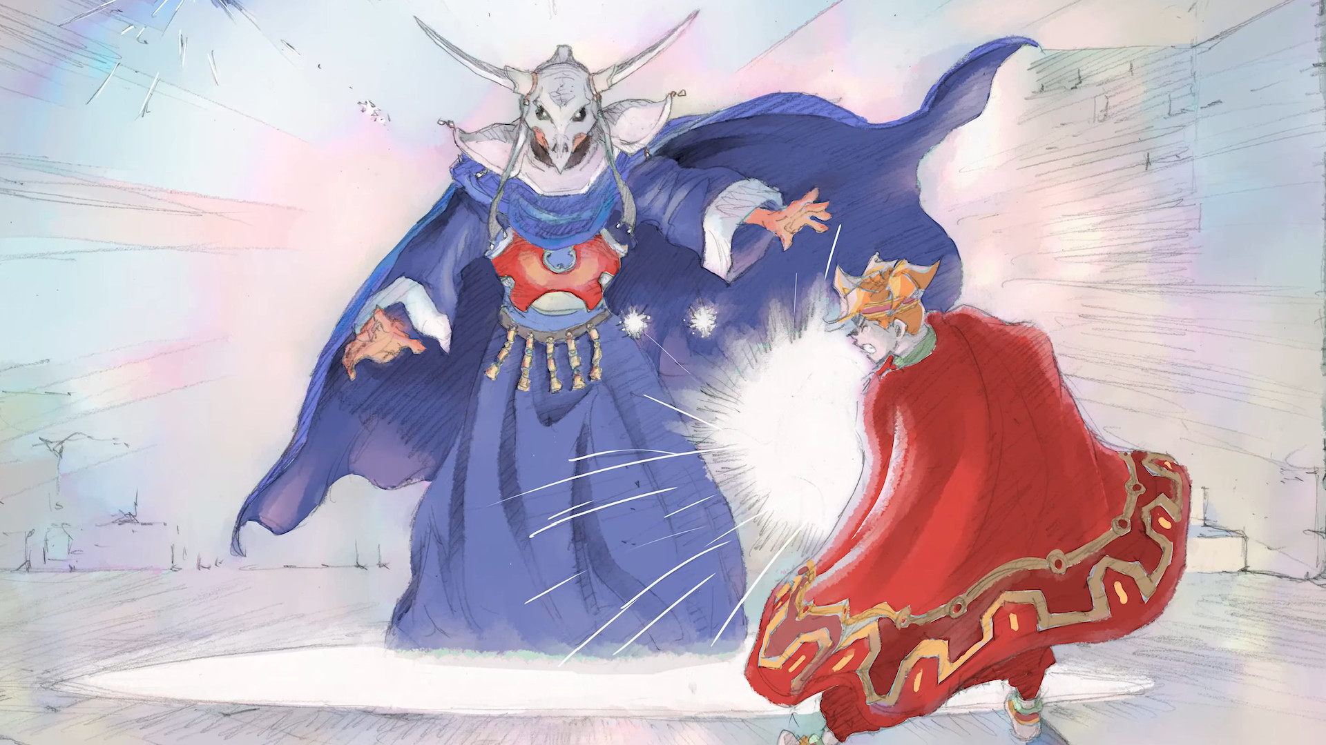 Confronting a wizard in art for Terranigma