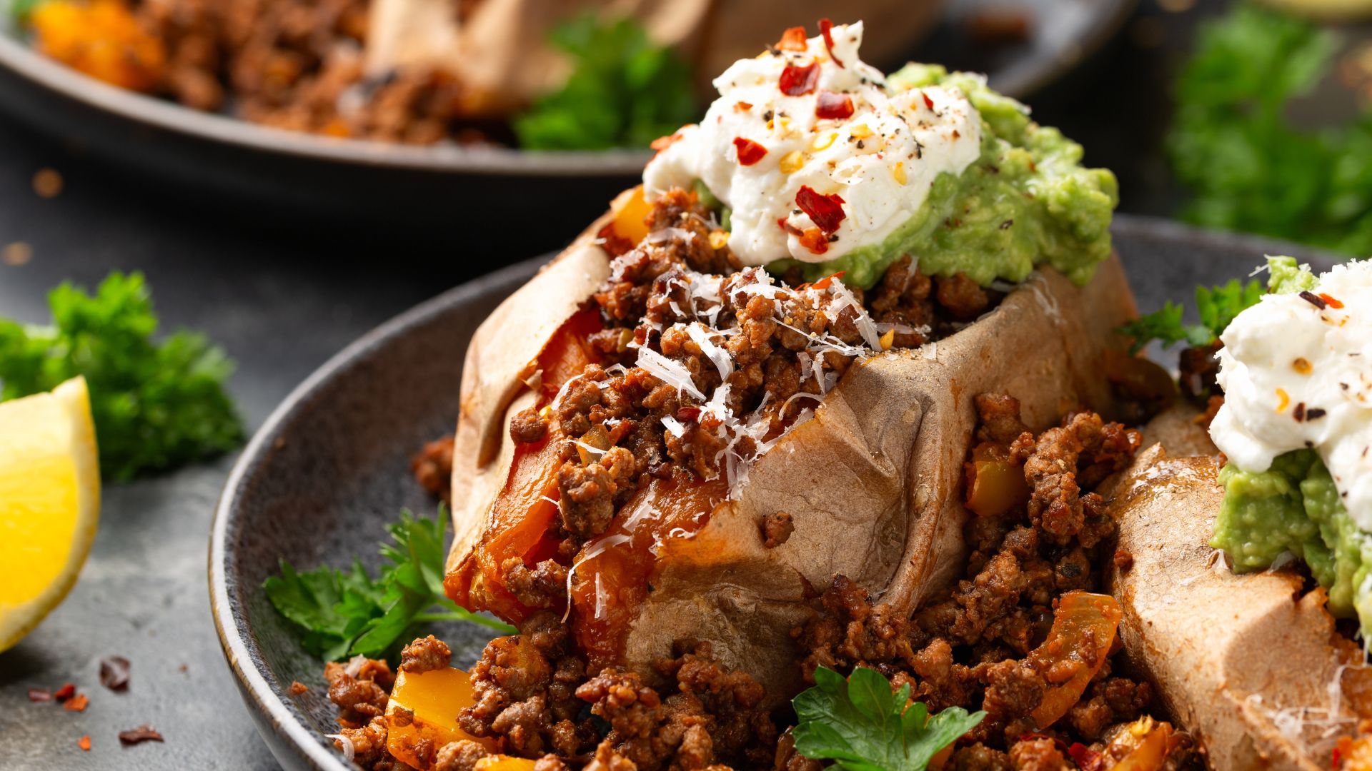 Baked sweet potato