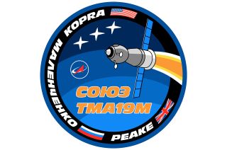 The Soyuz TMA-19M crew patch.