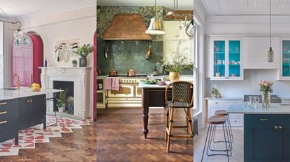 Beautiful kitchen ideas in triptych