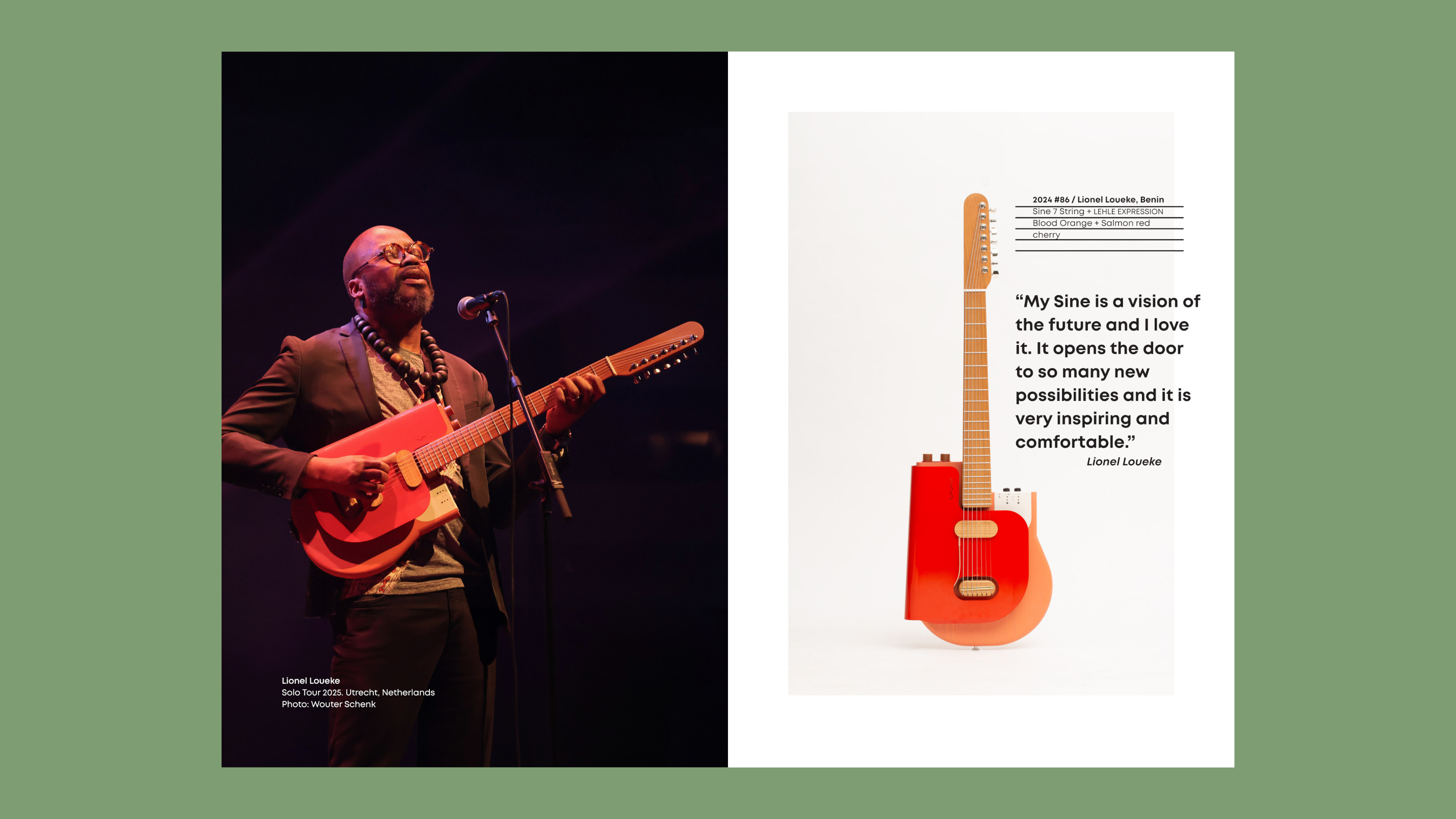 A spread from One Hundred Sheets of Guitars