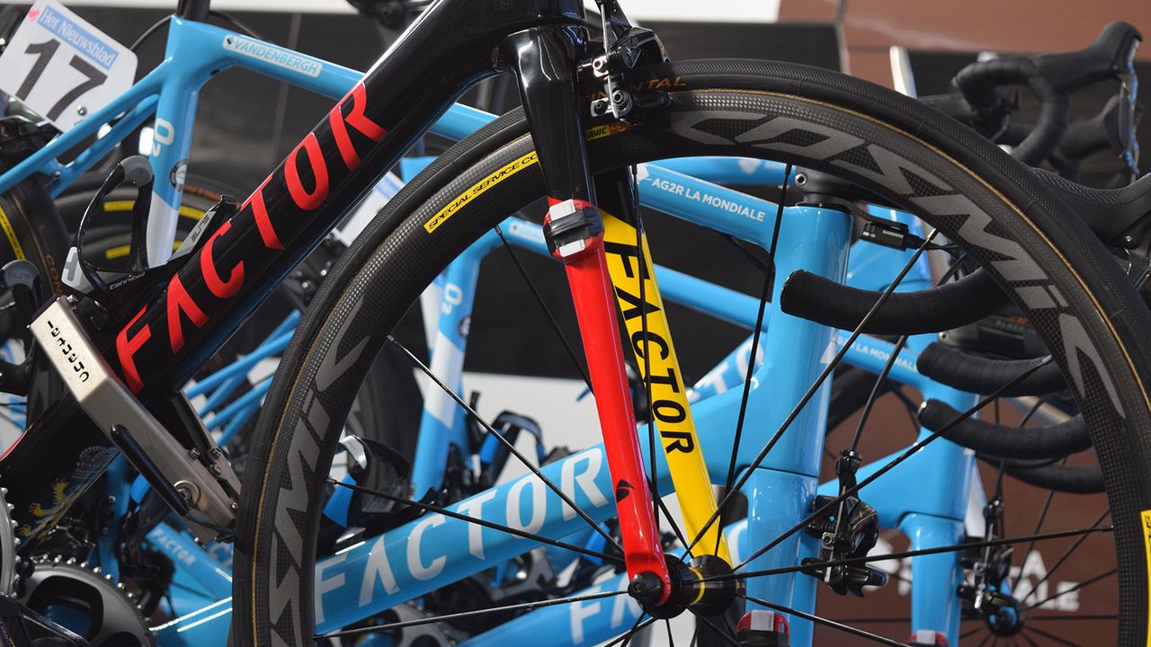 AG2R La Mondiale pair their Factor bikes with wheels from French manufacturer Mavic