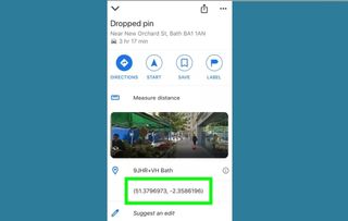 how to find coordinates on google maps - ios coordinates