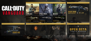 A leaked image from Call of Duty Vanguard showing a potential menu layout.