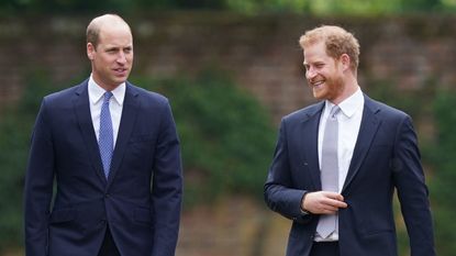 Prince William and Harry are working on their relationship, a source claims 