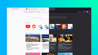The new Firefox UI with version 89 in both light and dark modes side-by-side