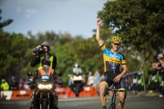 Fraser Gough wins the final stage of the Battle on the Border