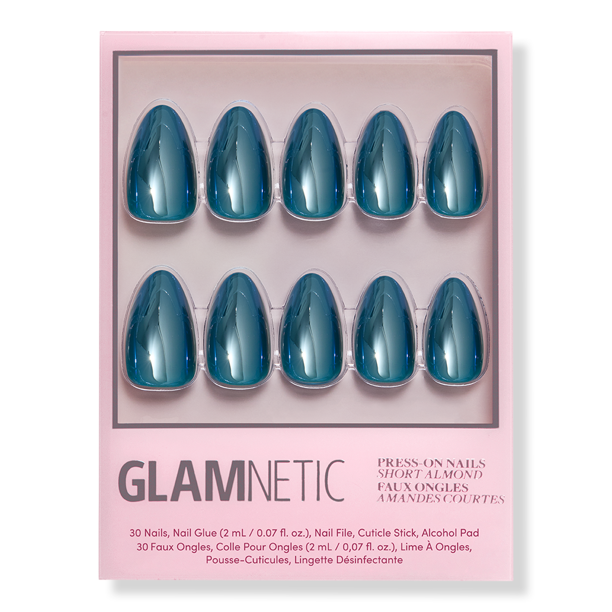 Midnight Teal Press-On Nails
