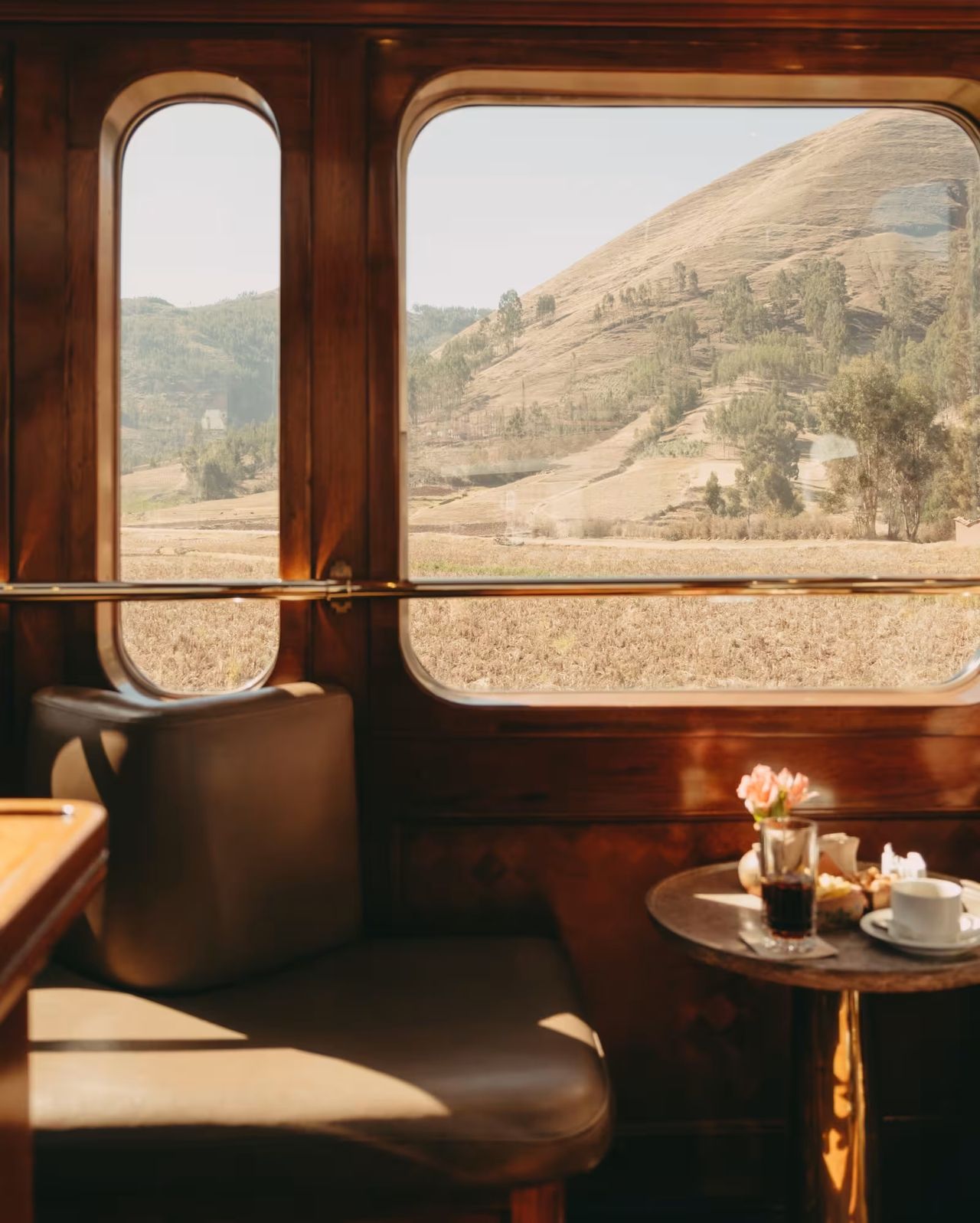 An Orient Express-inspired train with an Art Deco feel.