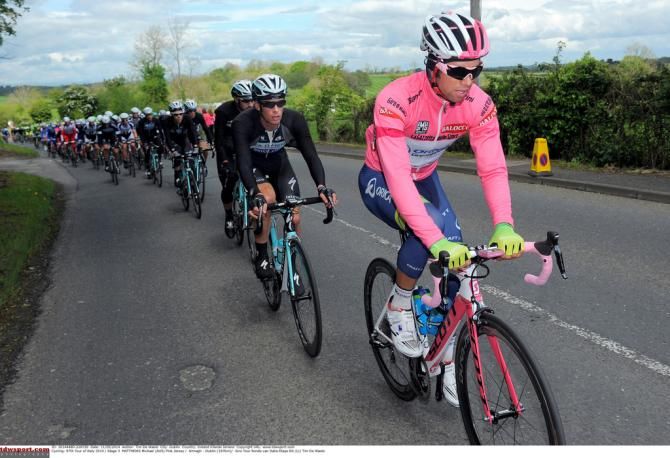 Michael Matthews has able to show off the pink jersey today