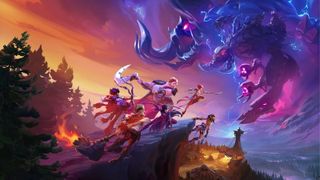 Horizon Hunters Gathering; cartoon characters and monsters