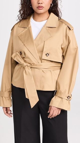 Favorite Daughter the Cropped Charles Trench Coat