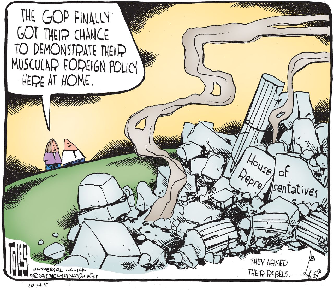 Political cartoon U.S. GOP House Representatives