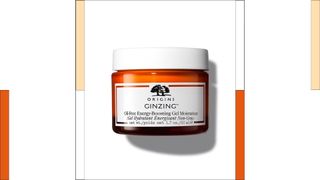 Origins GinZing Energy Boosting Gel Moisturizer with a two-colored orange border around it
