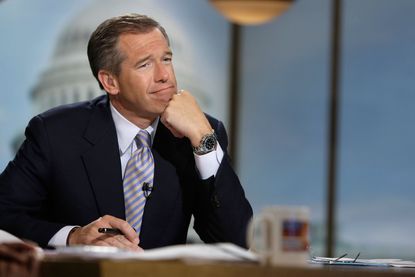Brian Williams on Meet the Press in 2008, during happier times