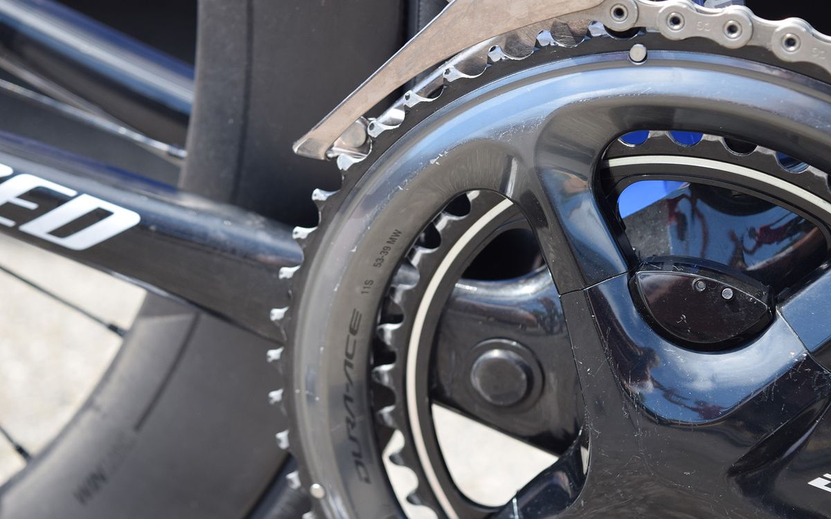 Viviani runs 53/39 chainrings for the majority of his racing