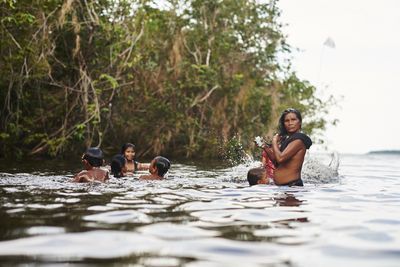 Amazon Tribes Women Bathing Amazon Tribes Women Bathing
