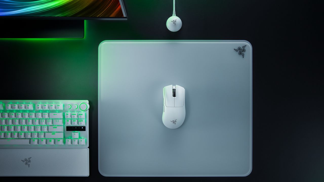 Image of the Razer DeathAdder V4 Pro wireless gaming mouse.