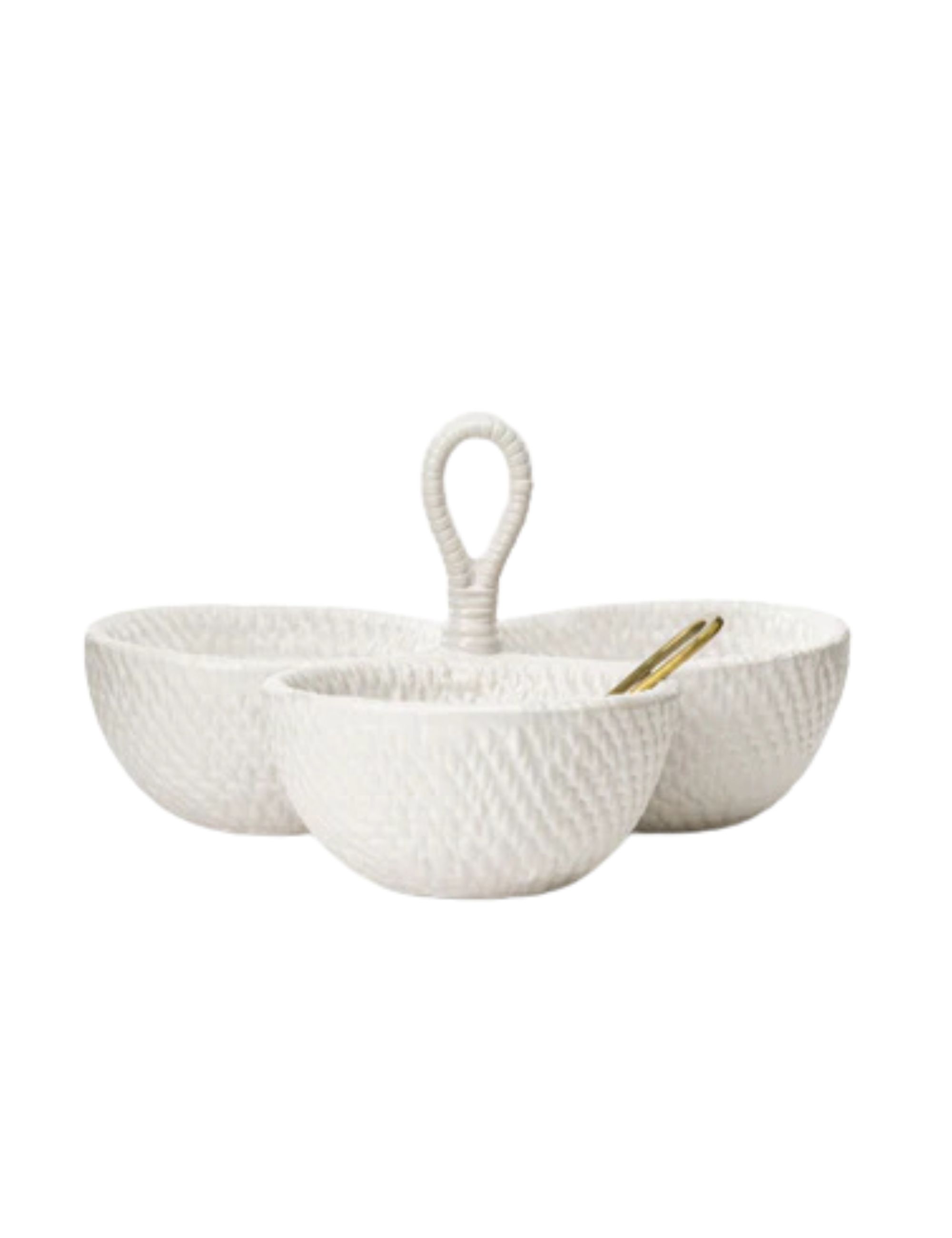 McGee &amp;amp; Co., Woven Ceramic Dip Dish with Spoon