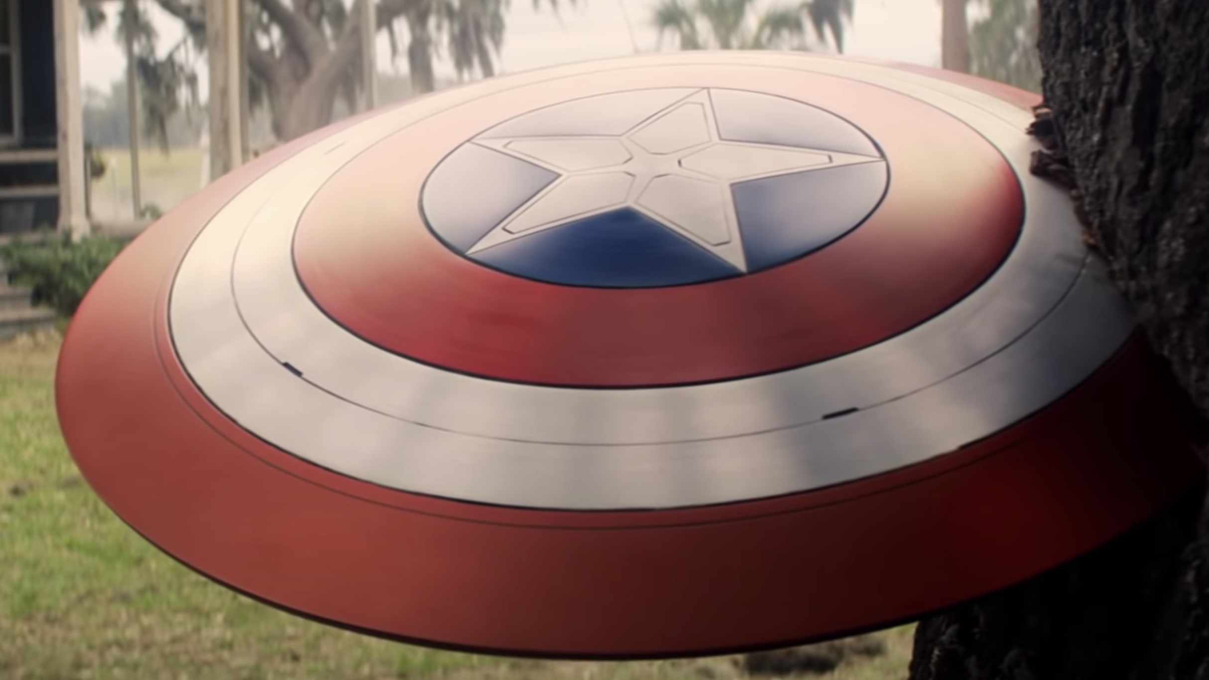 thumbnail image 2 of 18" Captain America Shield Replica – The Falcon And The Winter Soldier Version, Full Size, Round 2 of 4