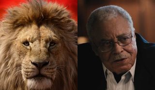 The Lion King Mufasa and James Earl Jones side by side
