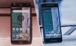 Moto X4 (left) and Google Pixel 2 (right)
