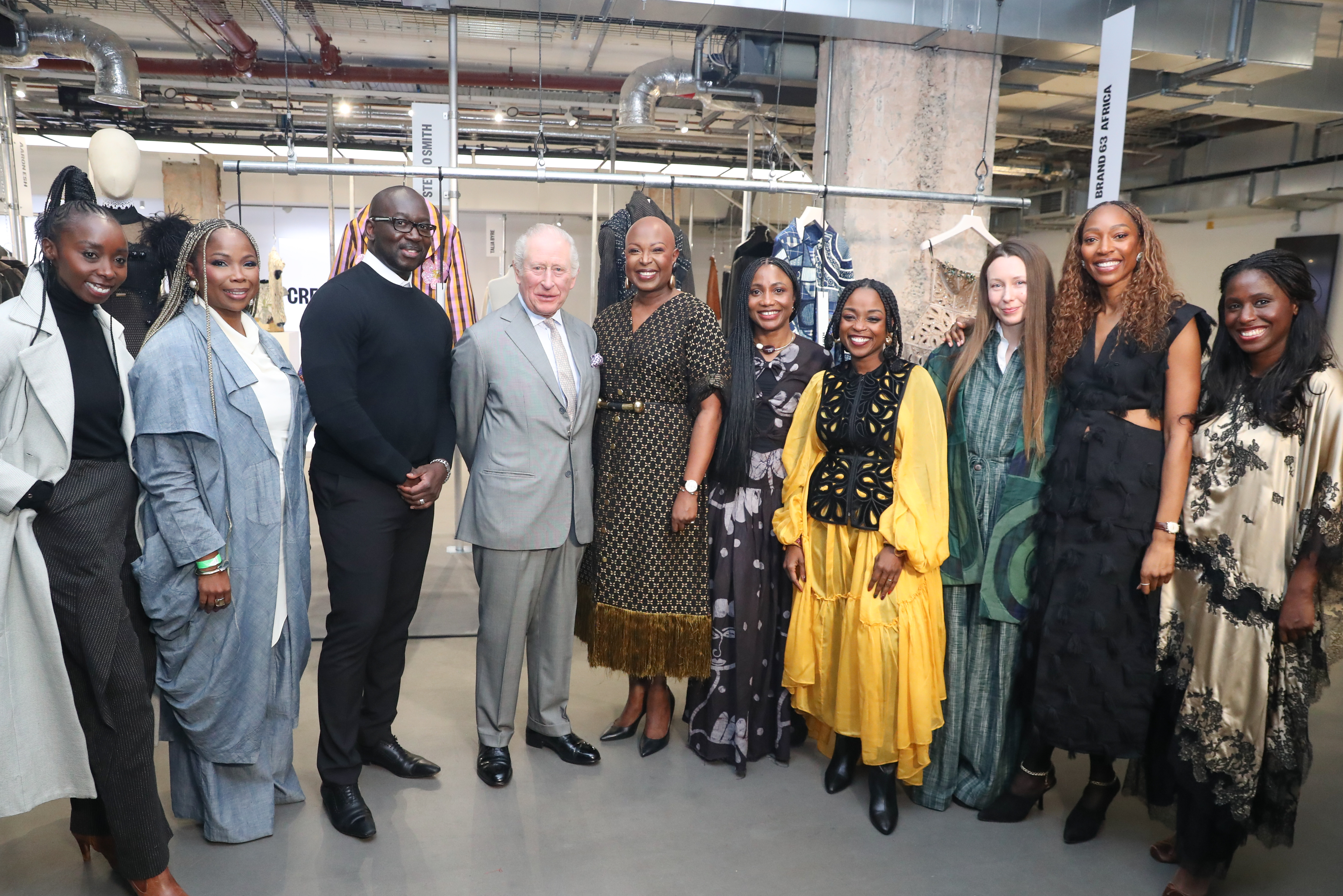 king charles, vanessa kingori and fashion designers from brand63africa