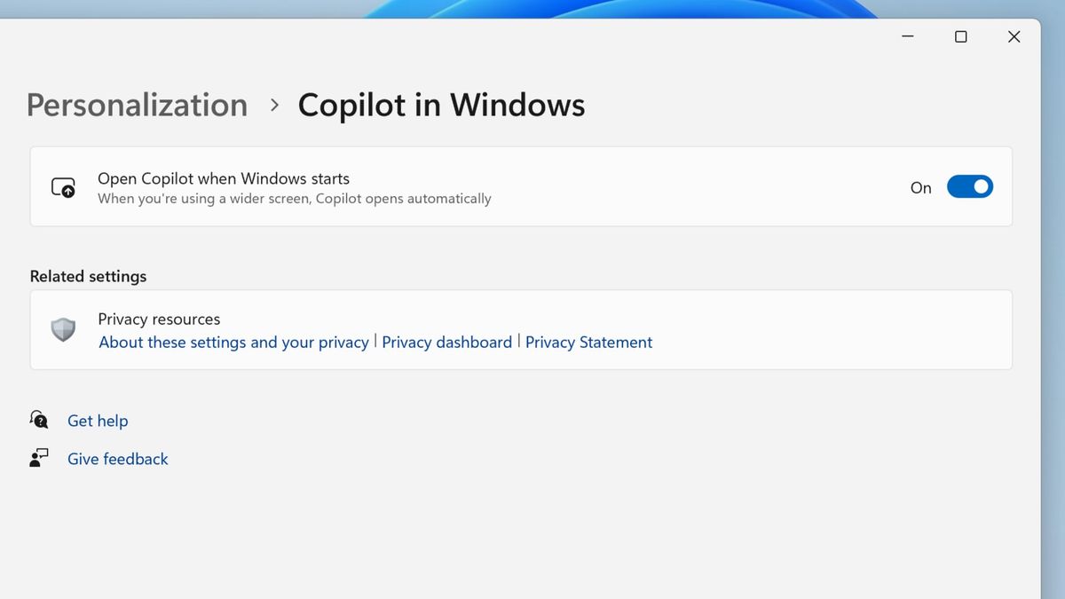 Microsoft wants Copilot to automatically open at startup on Windows 11