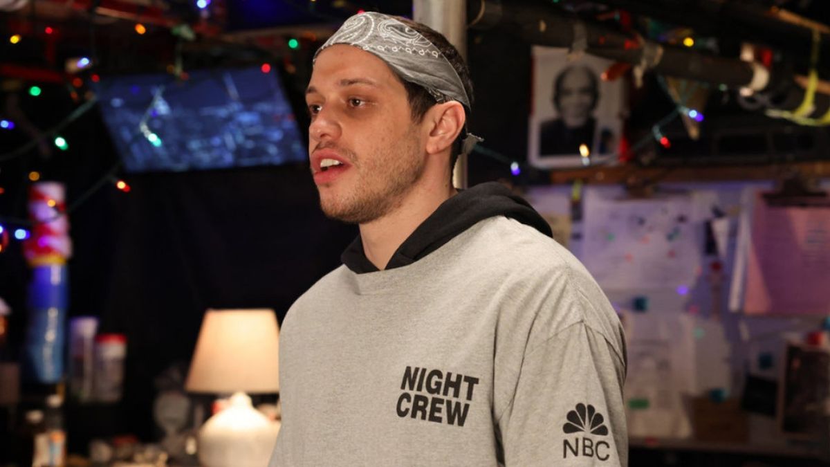 Pete Davidson in a sketch during the Saturday Night Live 50th Anniversary Special.