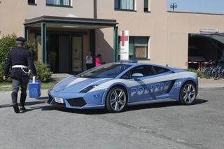 The Lamborghini Gallardo police car