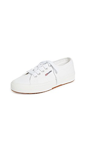 Superga Unisex Adult S000010 Sneaker, White, 5 Women 3.5 Men Us