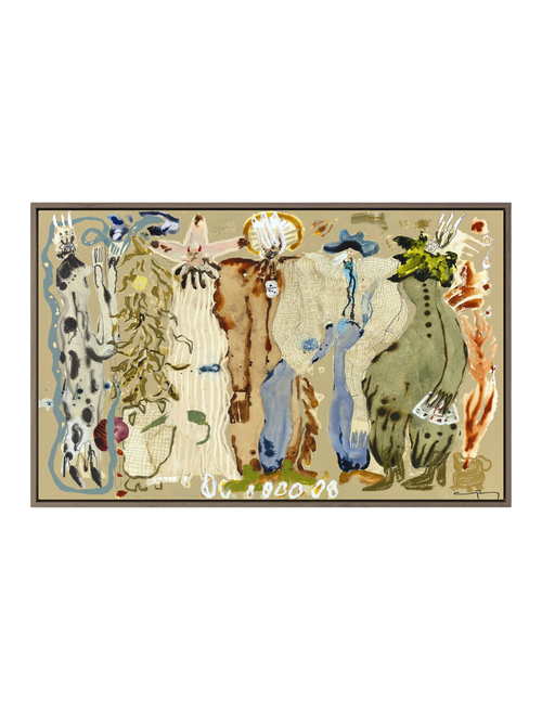 Blue Eyed Snake Woman Wall Art by Caroline Pinney